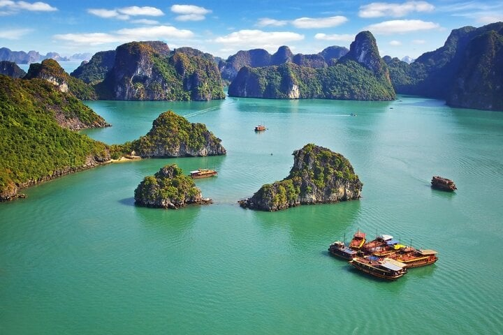 Ha Long Bay and sea